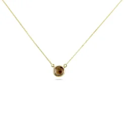 Discount Histoire d'Or Collier Arenale Or Jaune Quartz or jaune quartz marron