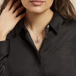 Clearance Histoire d'Or Collier Argent Blanc Aeson Ambre