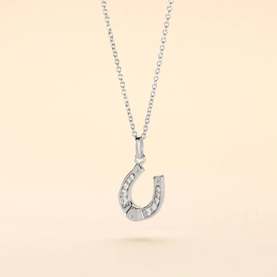 Sale Histoire d'Or Collier Argent Blanc Centaures Oxyde De Zirconium