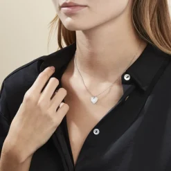 Clearance Histoire d'Or Collier Argent Blanc Ikaria Nacre