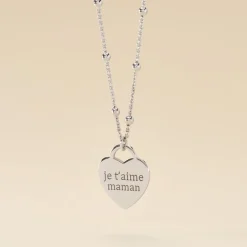 Clearance Histoire d'Or Collier Argent Blanc Laurentin