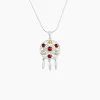 Outlet Histoire d'Or Collier Argent Blanc Lorena Ambre