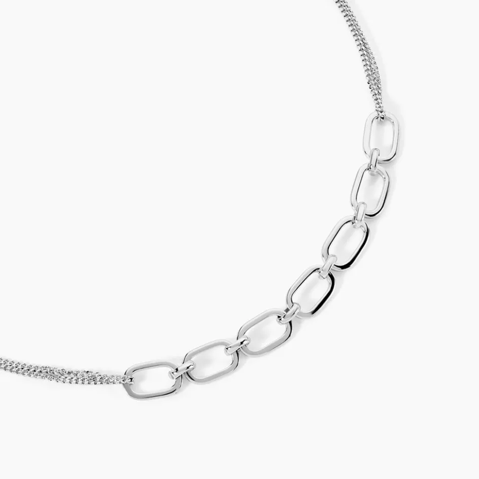 Sale Histoire d'Or Collier Argent Blanc Nos