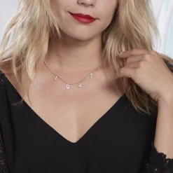 Clearance Histoire d'Or Collier Argent Cecilien Oxyde