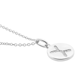 Clearance Histoire d'Or Collier Argent Eugenien Oxydes De Zirconium