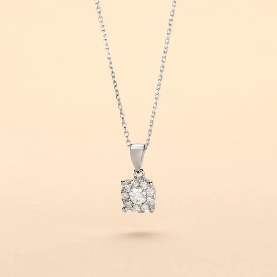 Outlet Histoire d'Or Collier Artemis Or Blanc Diamant
