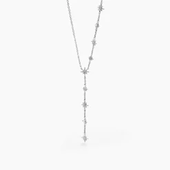 Sale Histoire d'Or Collier Astre Precieux Argent Blanc Oxydes De Zirconium