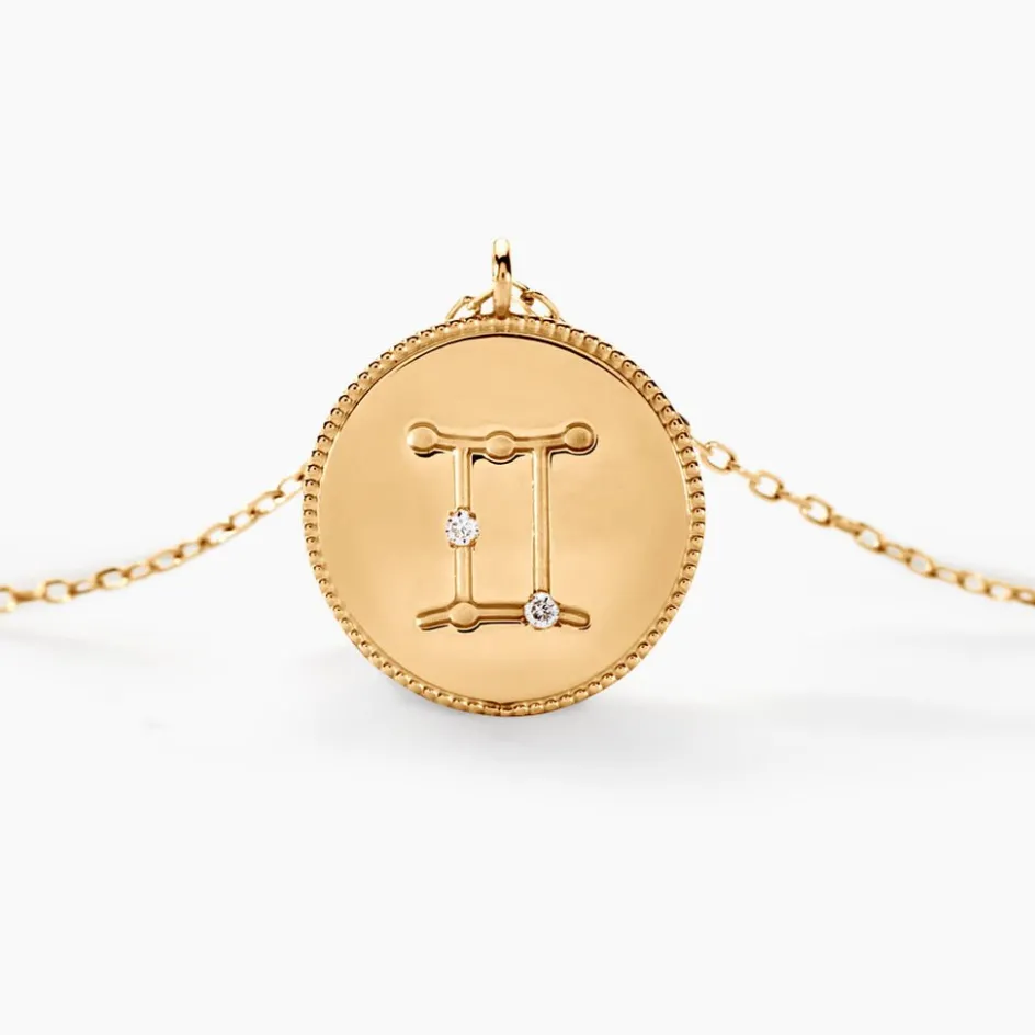 Outlet Histoire d'Or Collier Astrolae Or Jaune Diamant