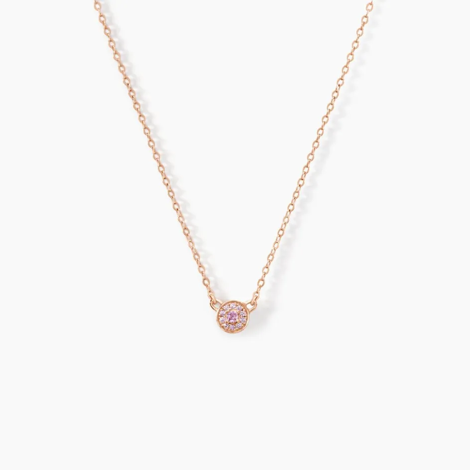 New Histoire d'Or Collier Auxana Argent Rose Oxyde De Zirconium argent rose oxyde violet