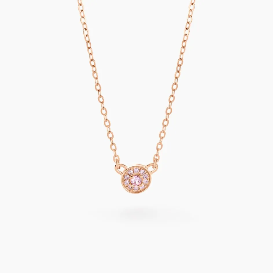 New Histoire d'Or Collier Auxana Argent Rose Oxyde De Zirconium argent rose oxyde violet