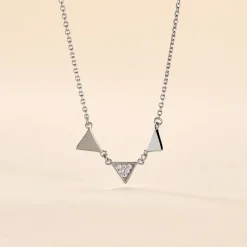 Sale Histoire d'Or Collier Bartoumieu Argent Blanc Oxyde De Zirconium