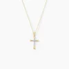 Outlet Histoire d'Or Collier Canice Croix Or Jaune Diamant
