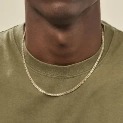 Outlet Histoire d'Or Collier Capucin Maille Marine Plate or jaune