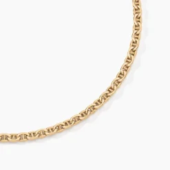 Outlet Histoire d'Or Collier Capucin Maille Marine Plate or jaune