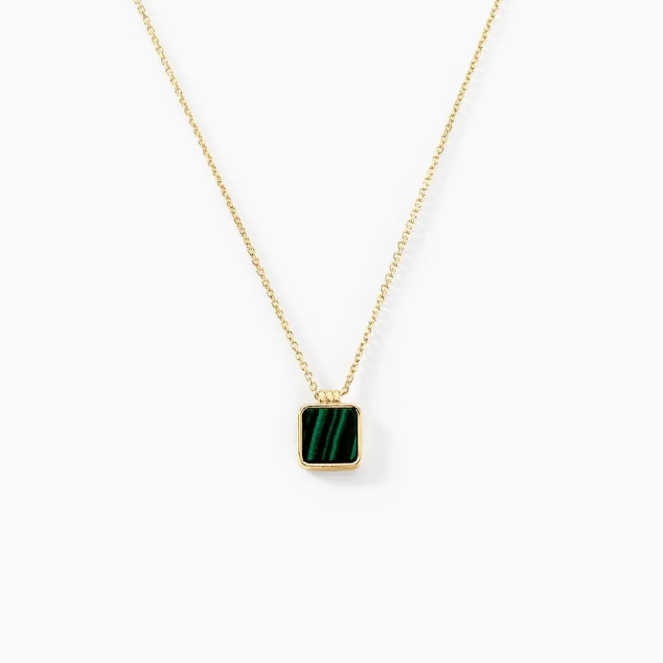 Discount Histoire d'Or Collier Caron Or Jaune Malachite or jaune malachite vert