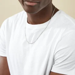 Outlet Histoire d'Or Collier Casper Argent Blanc