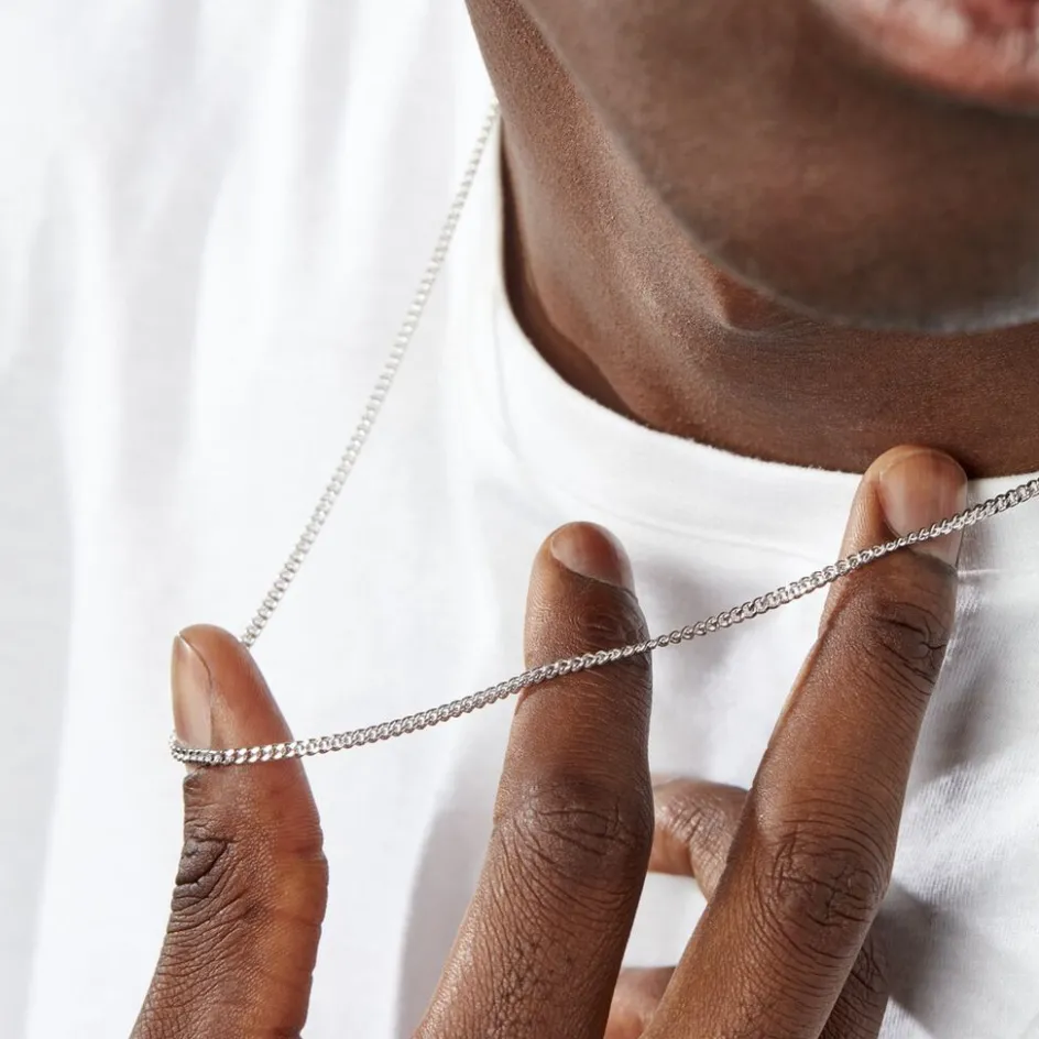 Outlet Histoire d'Or Collier Casper Argent Blanc