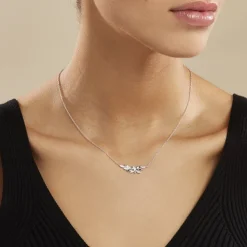 Clearance Histoire d'Or Collier Cesarine Argent Blanc Oxyde De Zirconium