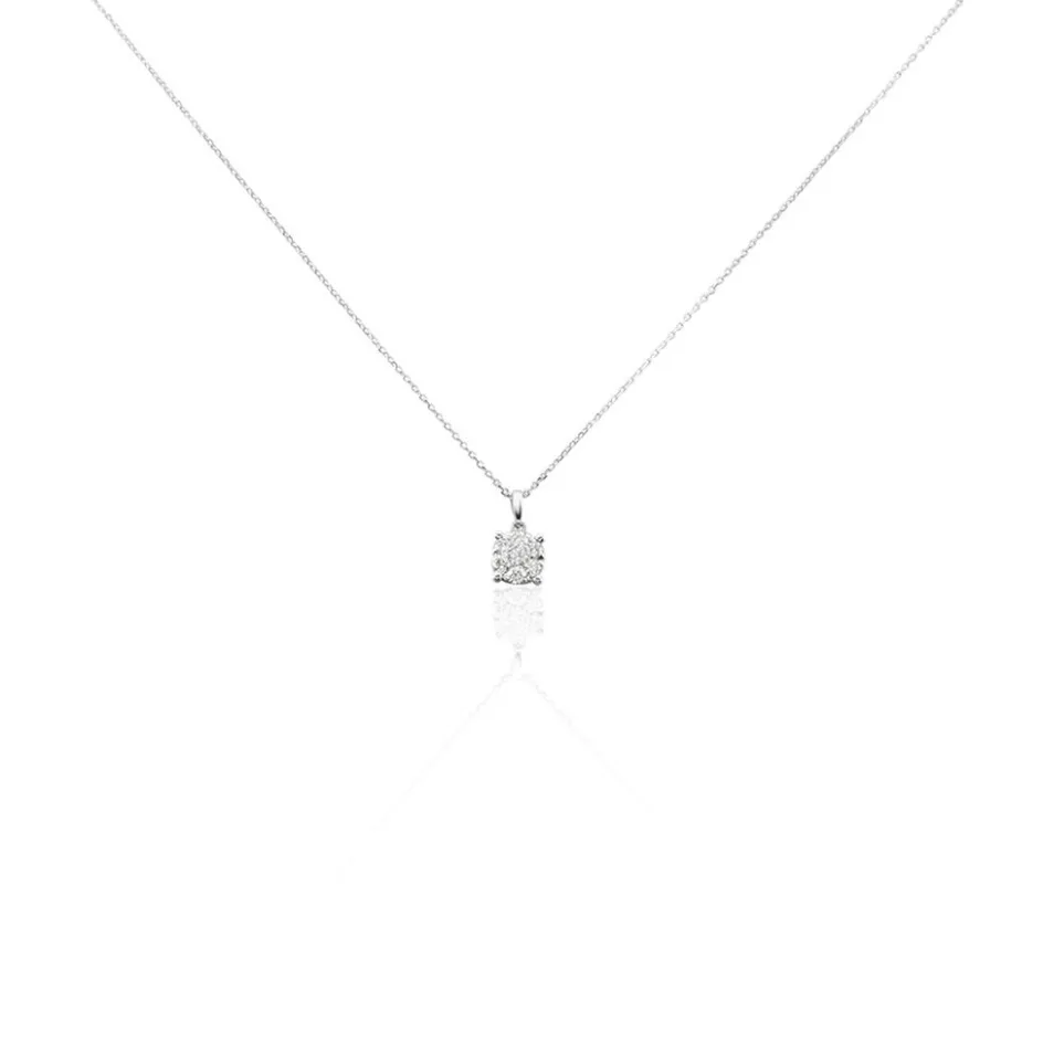 Histoire d'Or Collier Charlene Or Blanc Diamant Synthetique* Colliers|Colliers