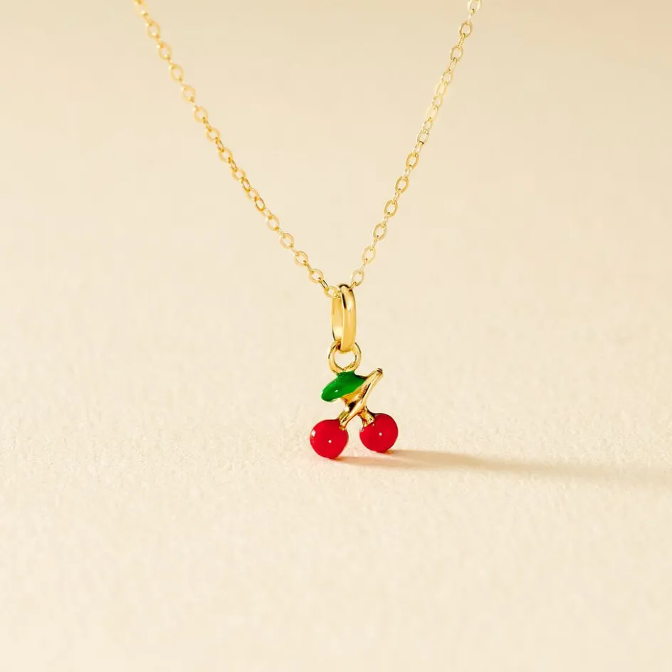Sale Histoire d'Or Collier Cherry Cerise Or Jaune