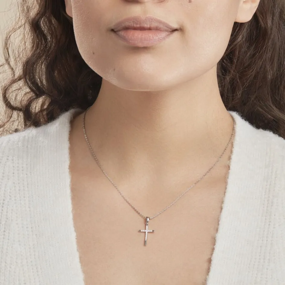 Sale Histoire d'Or Collier Chirsta Argent Blanc Oxyde De Zirconium