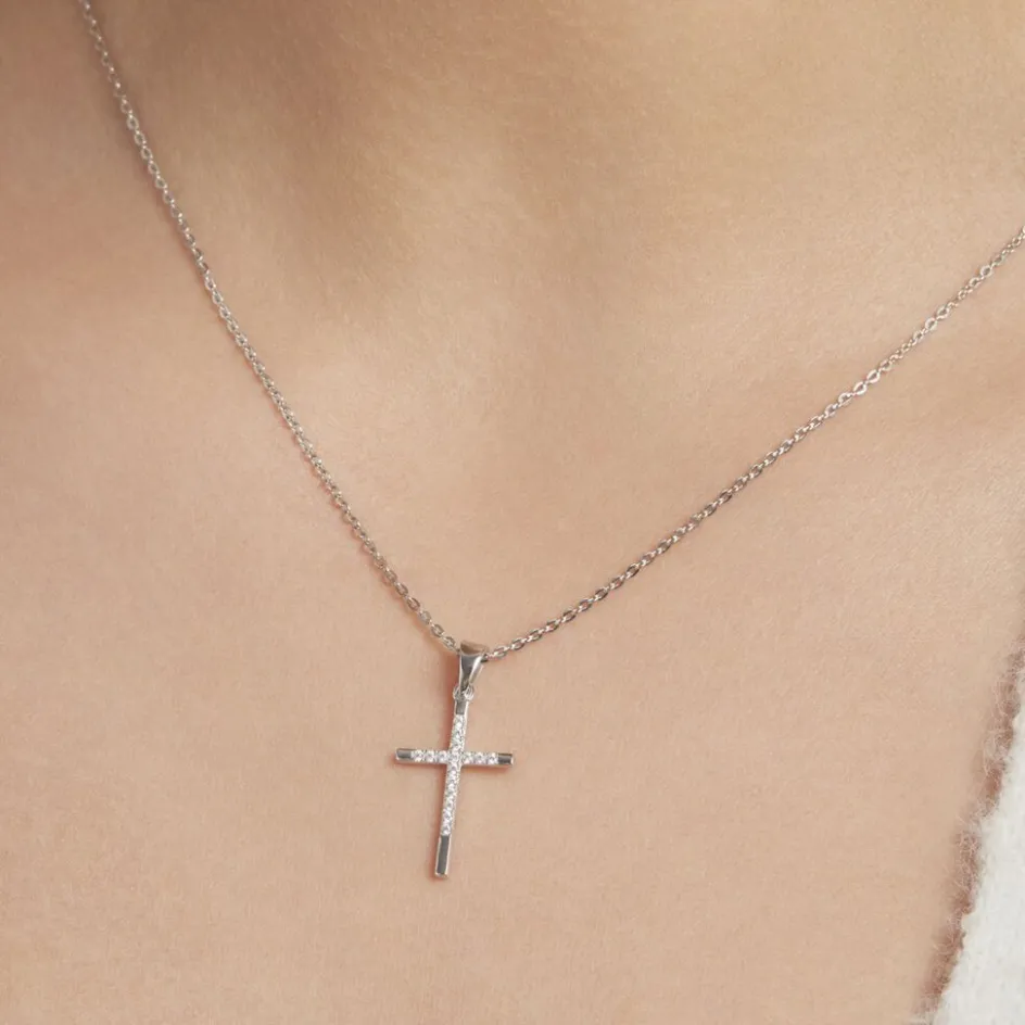 Sale Histoire d'Or Collier Chirsta Argent Blanc Oxyde De Zirconium