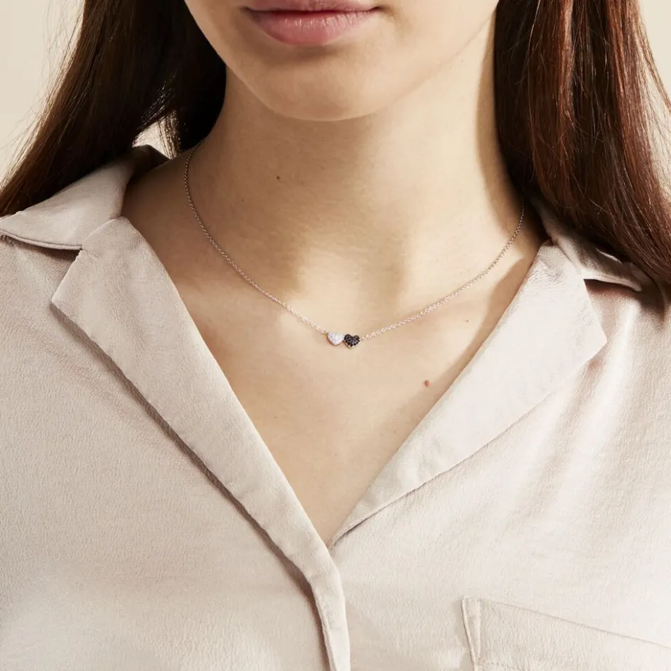 Clearance Histoire d'Or Collier Clementine Argent Blanc Oxyde De Zirconium