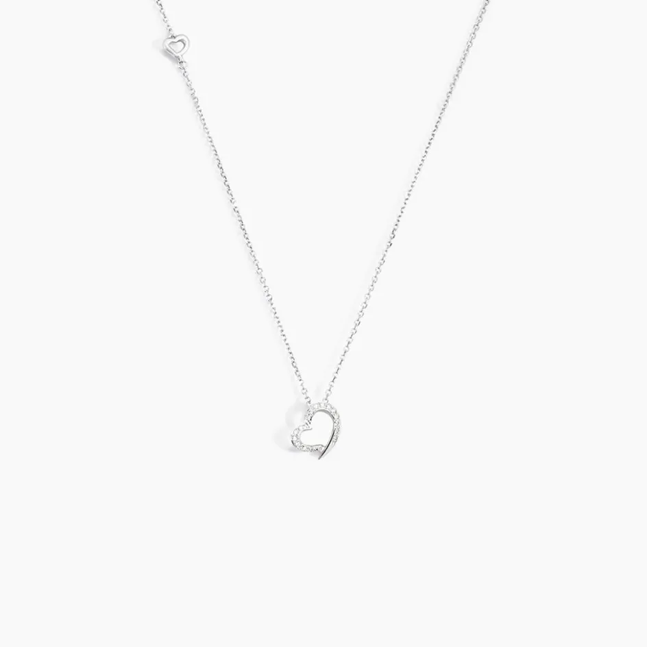 Sale Histoire d'Or Collier Coeur Ktl Or Blanc Diamant