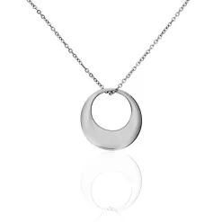 Online Histoire d'Or Collier Creolia acier blanc