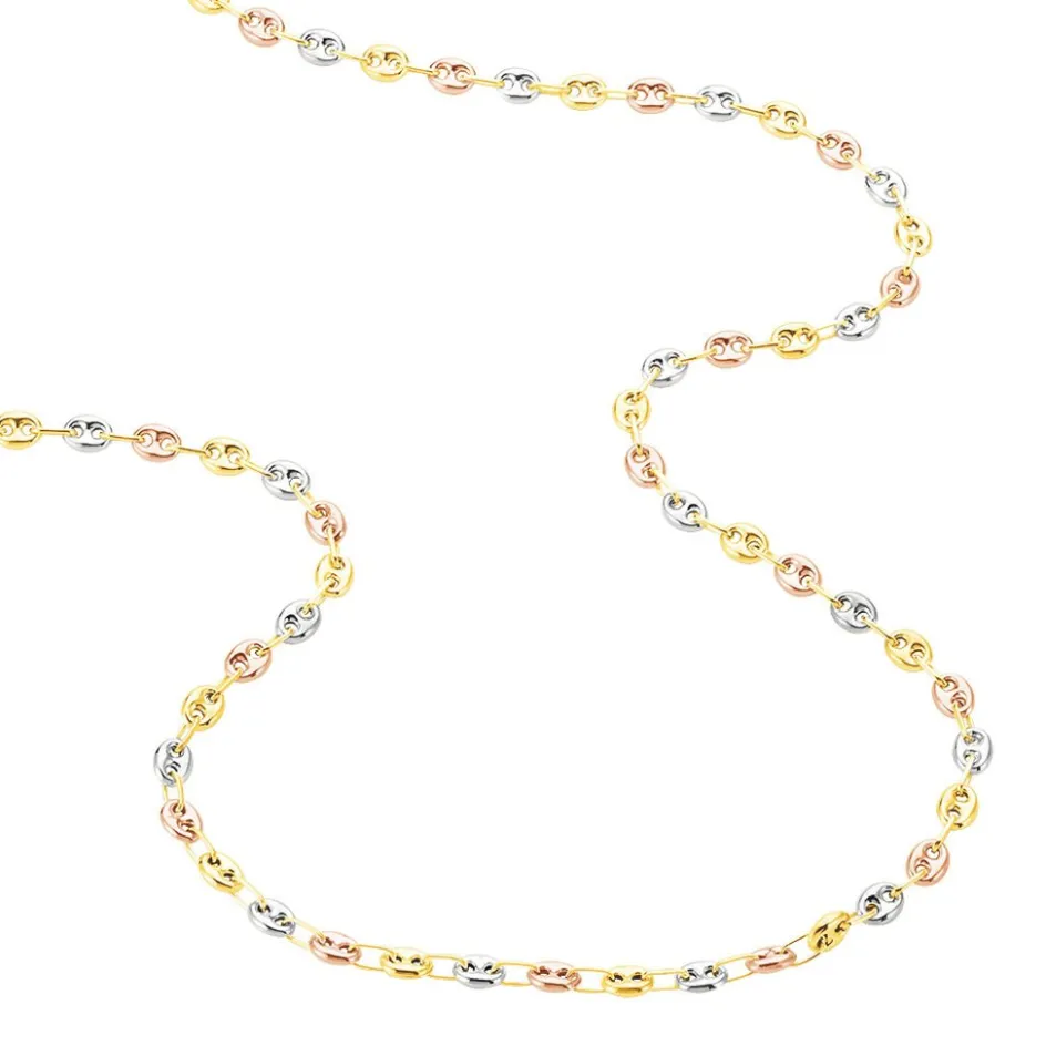 Best Histoire d'Or Collier Dami or tricolore