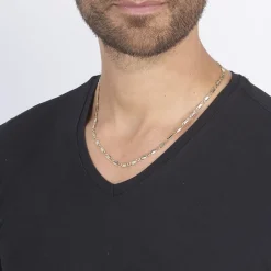 Outlet Histoire d'Or Collier Danae Plaquette Or Bicolore