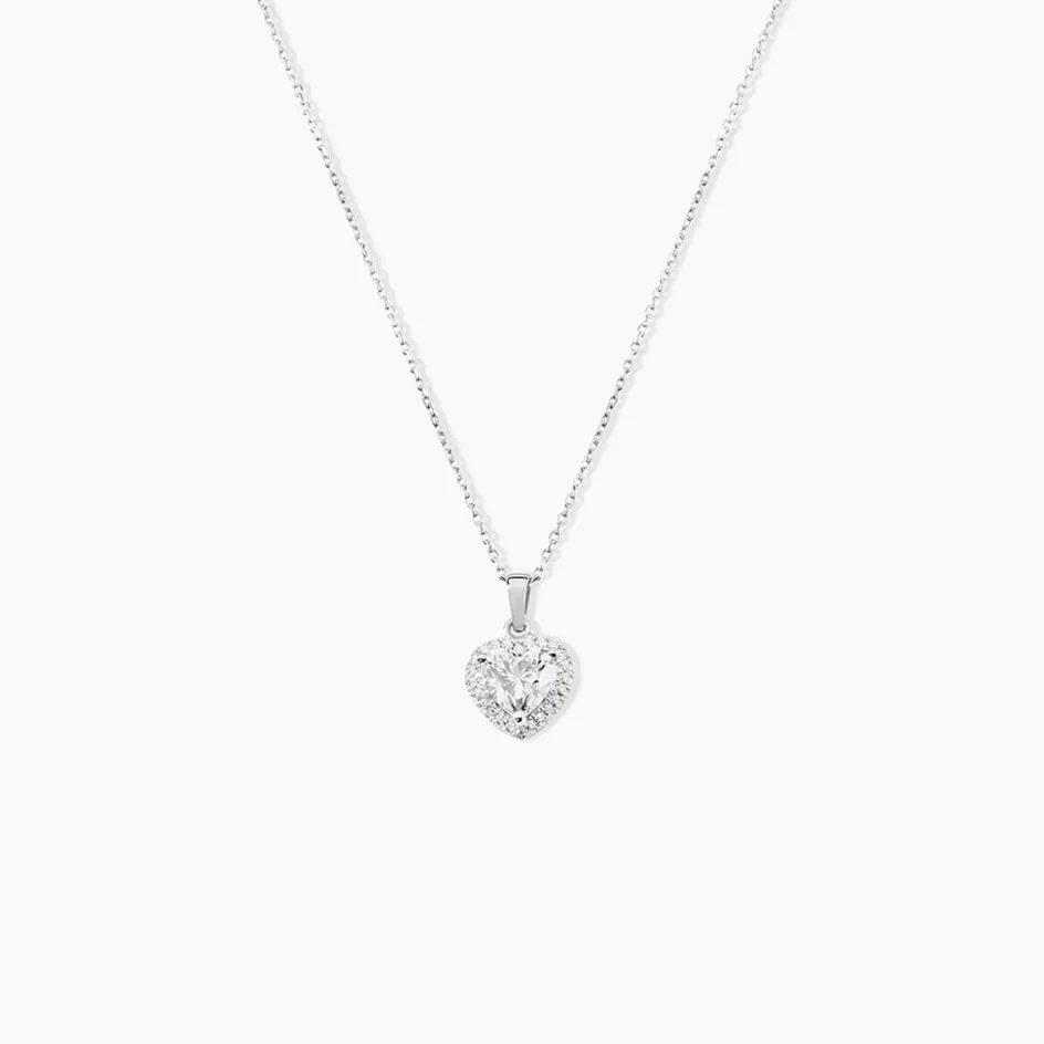 Sale Histoire d'Or Collier Dari Or Blanc Oxyde De Zirconium