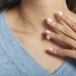 Sale Histoire d'Or Collier Dari Or Blanc Oxyde De Zirconium