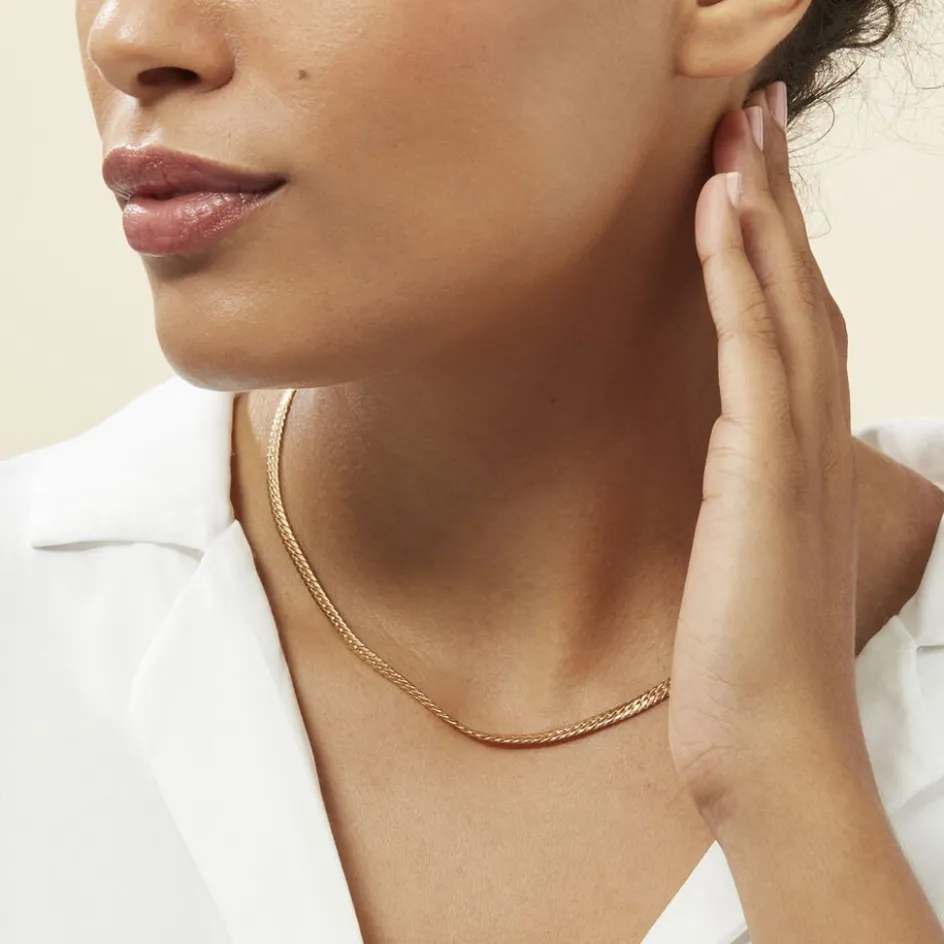 Histoire d'Or Collier Doline Maille Anglaise* Colliers|Colliers
