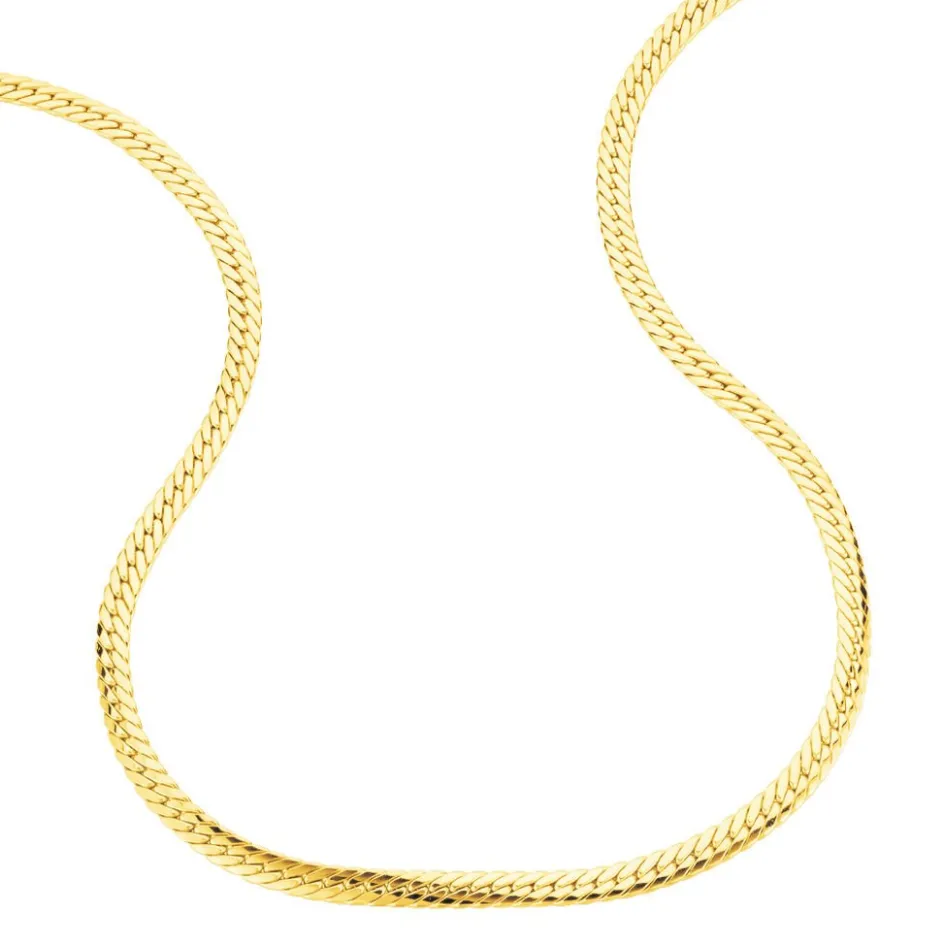 Hot Histoire d'Or Collier Doline Maille Anglaise or jaune