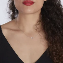 Outlet Histoire d'Or Collier Dorthea Argent Blanc Oxyde De Zirconium