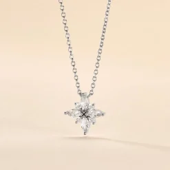 Sale Histoire d'Or Collier Eclat Argent Blanc Oxyde De Zirconium