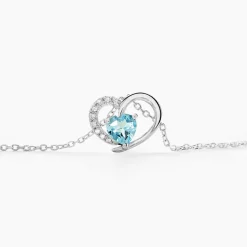 Histoire d'Or Collier Eliana Or Blanc Topaze Et Oxyde De Zirconium* Colliers|Colliers