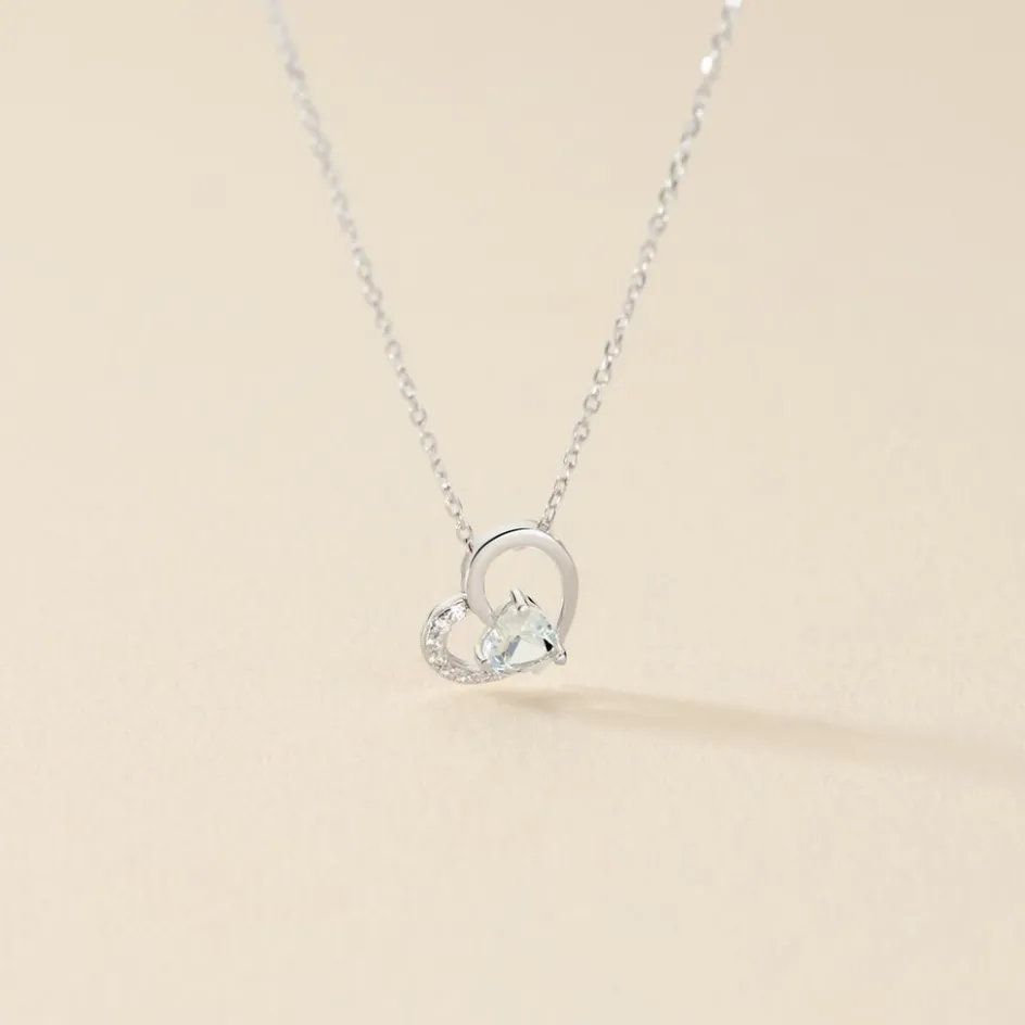 Histoire d'Or Collier Eliana Or Blanc Topaze Et Oxyde De Zirconium* Colliers|Colliers