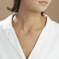 Histoire d'Or Collier Eliana Or Blanc Topaze Et Oxyde De Zirconium* Colliers|Colliers