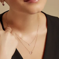 Outlet Histoire d'Or Collier Emilia Or Rose Diamant