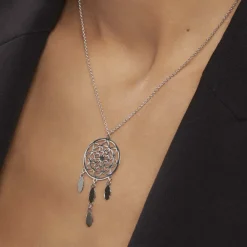 Clearance Histoire d'Or Collier Enola Argent Blanc