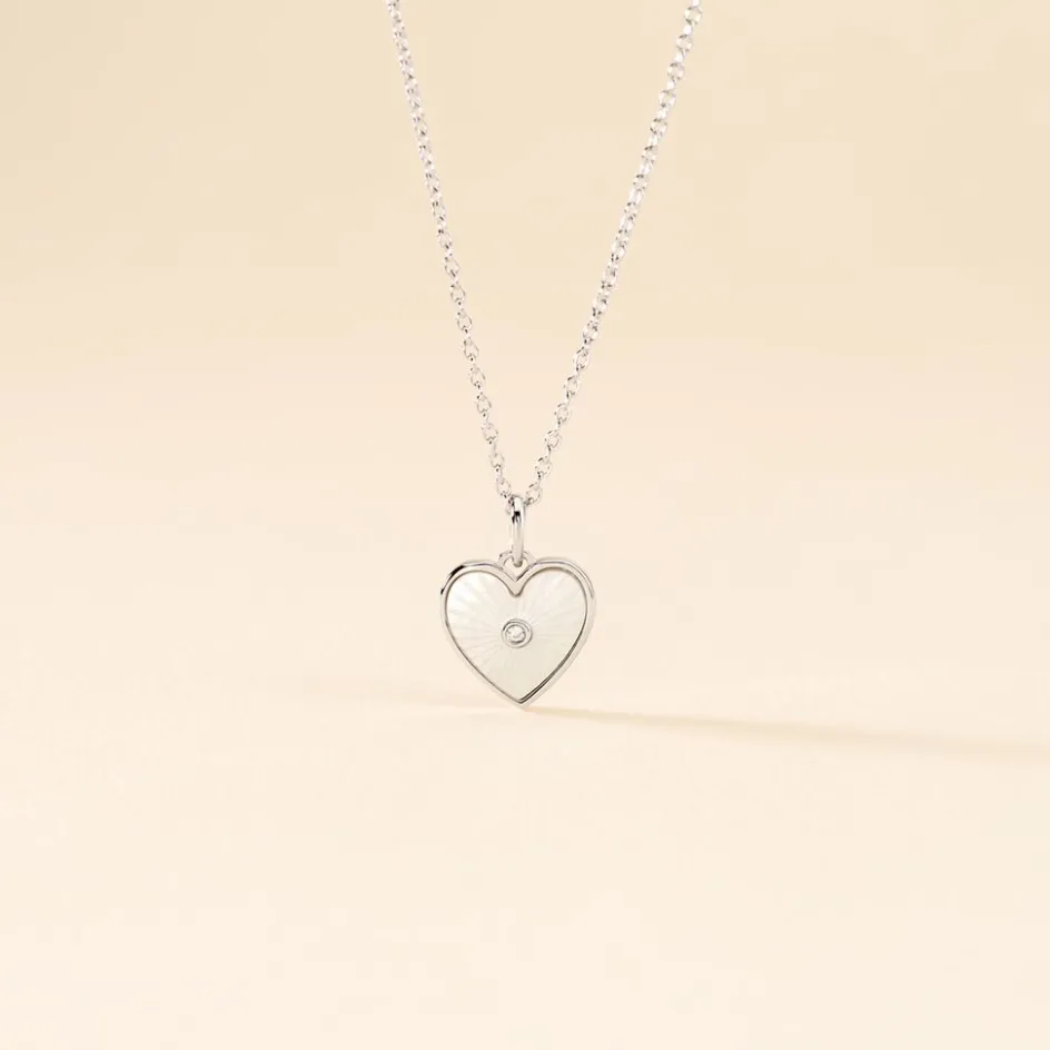 Histoire d'Or Collier Erina Argent Blanc Nacre Oxyde De Zirconium* Colliers|Colliers