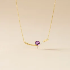 Histoire d'Or Collier Eva Or Jaune Amethyste Et Oxyde De Zirconium* Colliers|Colliers