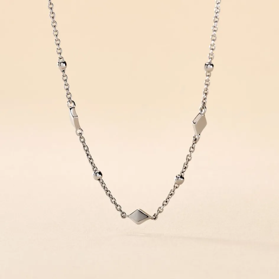 Best Histoire d'Or Collier Fancy Argent Blanc