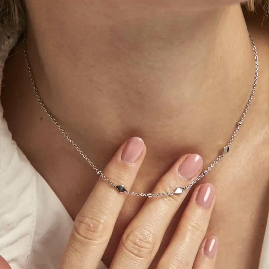 Best Histoire d'Or Collier Fancy Argent Blanc