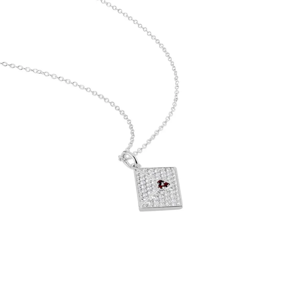Outlet Histoire d'Or Collier Geoffrey Argent Oxydes De Zirconium
