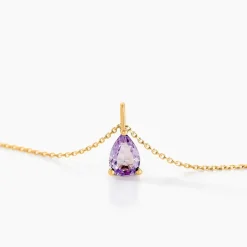 Histoire d'Or Collier Goutte Or Jaune Amethyste* Colliers|Colliers