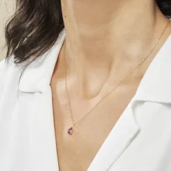 Histoire d'Or Collier Goutte Or Jaune Amethyste* Colliers|Colliers
