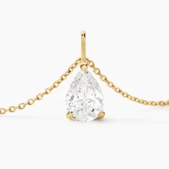 Outlet Histoire d'Or Collier Goutte De Zirconium or jaune oxyde